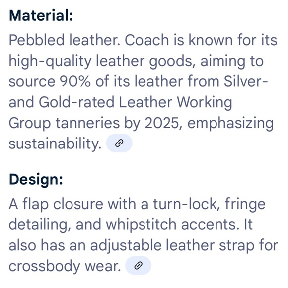 Coach Dakotah 34397 Cream Leather Shoulder Bag - Picture 12 of 16